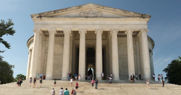 Thomas Jefferson memorial in Washington DC USA — Stock Video