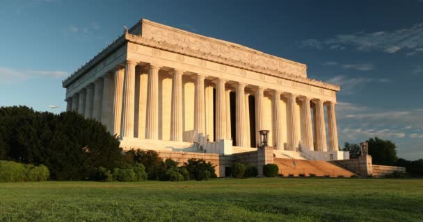 Lincoln Memorial em Washington DC EUA — Vídeo de Stock