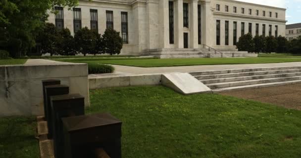 Gebäude der Federal Reserve in Washington DC — Stockvideo