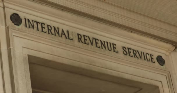 IRS tax building in Washington DC USA — Stock Video