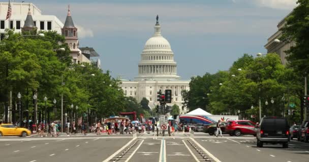 华盛顿特区的国会大厦 — 图库视频影像