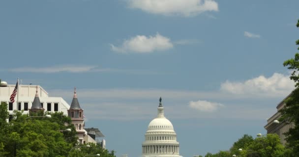 Capitólio Edifício em Washington DC EUA — Vídeo de Stock