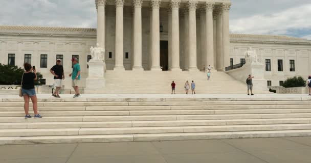 Hooggerechtshof van de Verenigde Staten Washington DC USA — Stockvideo