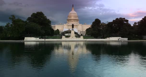 Capitol Building in Washington DC Stany Zjednoczone Ameryki — Wideo stockowe