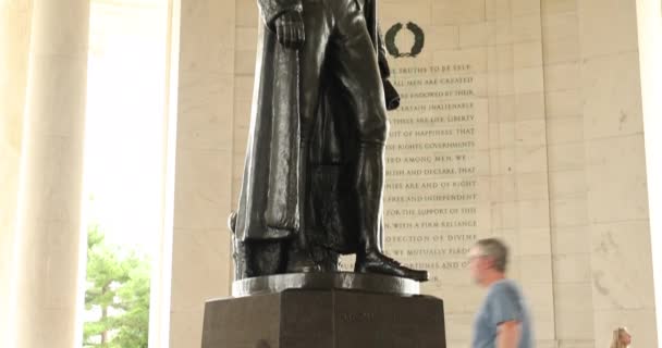 Thomas Jefferson emlékmű Washington DC-ben USA — Stock videók