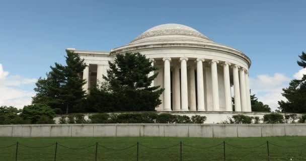 Monumento conmemorativo de Thomas Jefferson en Washington DC EE.UU. — Vídeo de stock