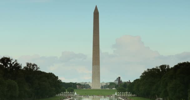 Μνημείο Lincoln Memorial στο Εθνικό Εμπορικό Κέντρο στην Ουάσιγκτον ΗΠΑ — Αρχείο Βίντεο