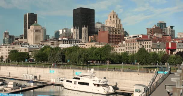 Montreal Quebec Kanada ufuk çizgisi manzarası — Stok video