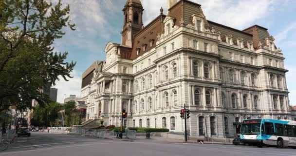 City Hall Montreal, Quebec, Canada — стокове відео