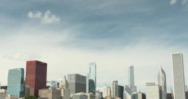 Grant Park Chicago 'dan şehir manzarası
