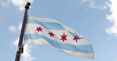 Chicago Illinois ABD bayrağı