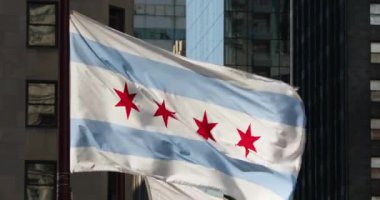 Chicago Illinois ABD bayrağı