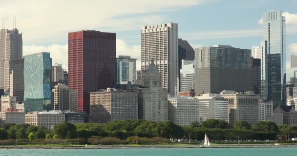 Skyline von Chicago Illinois — Stockvideo
