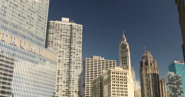 Downtown Chicago Illinois cidade rua — Vídeo de Stock