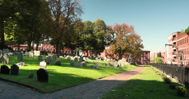 マサチューセッツ州ボストンの警官の丘埋葬場｜USA — ストック動画