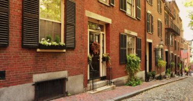 Boston Massachusetts ABD 'deki Beacon Hill Mahallesi