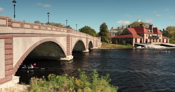 Anderson Memorial Bridge in Boston Massachusetts Verenigde Staten — Stockvideo