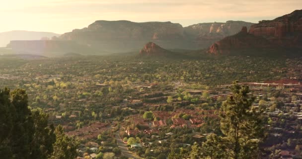 Vista panorâmica da paisagem sobre Sedona Arizona EUA — Vídeo de Stock