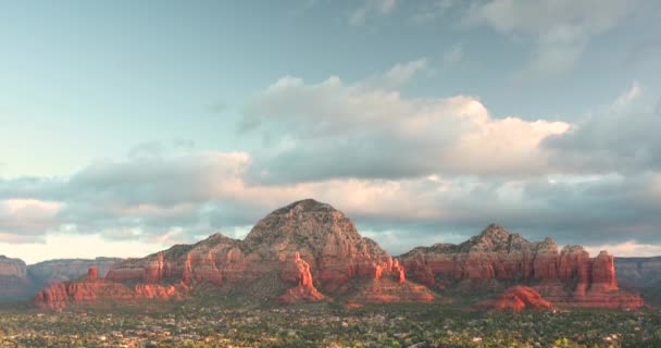 Scenic landscape view over Sedona Arizona USA — Stockvideo