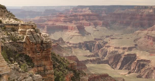 Point de vue panoramique sur la rive sud du Grand Canyon National Park — Video