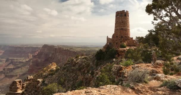 Scénický pohled na jižní okraj v národním parku Grand Canyon — Stock video