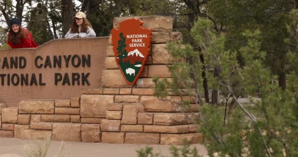 Entrada para o Grand Canyon National Park Arizona — Vídeo de Stock