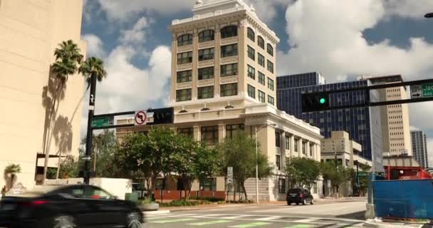 美国佛罗里达州坦帕市中心市议会办公大楼 — 图库视频影像