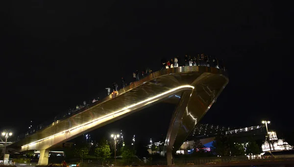 Puente Flotante Moscú —  Fotos de Stock