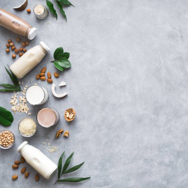 Çeşitli bitki esaslı süt