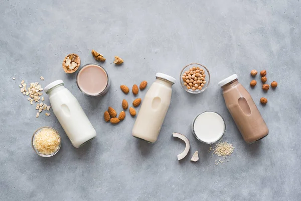 Vegan plant gebaseerd melk — Stockfoto