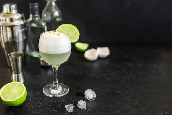 Pisco sour κοκτέιλ — Φωτογραφία Αρχείου