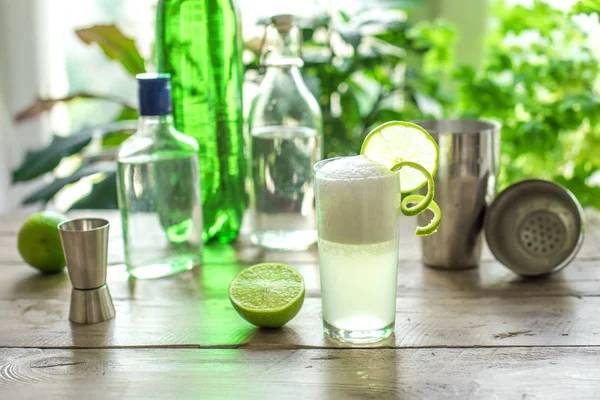 Egg Gin Fizz Cocktail