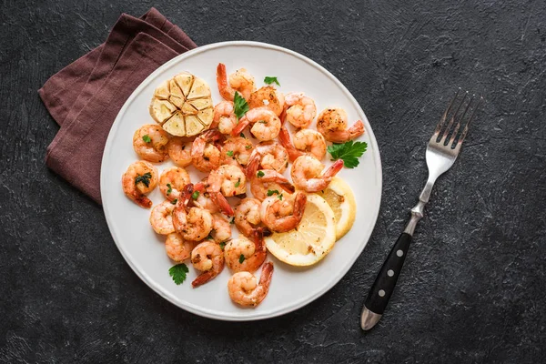 Roasted Shrimps, Prawns — Stock Photo, Image