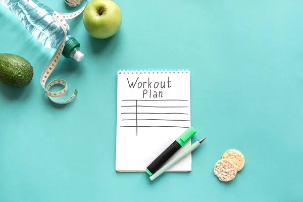 Egzersiz planı — Stok fotoğraf
