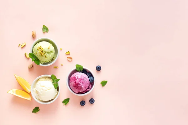 Ice Cream Assortment — Stock Photo, Image