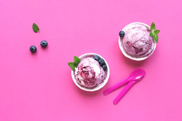 Helado de arándanos — Foto de Stock