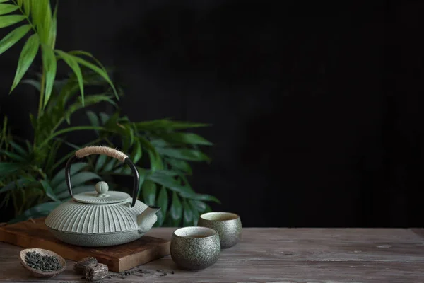 Традиционный чайный набор — стоковое фото