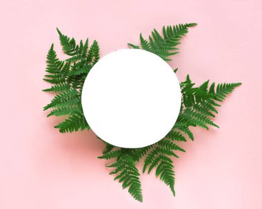 eğreltiotu yaprakları çerçeve