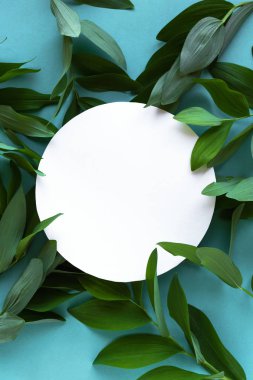 yeşil yaprak çerçeve