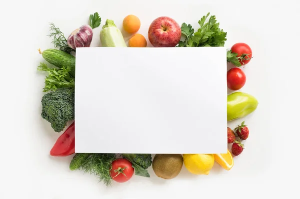 Biologisch voedsel achtergrond — Stockfoto