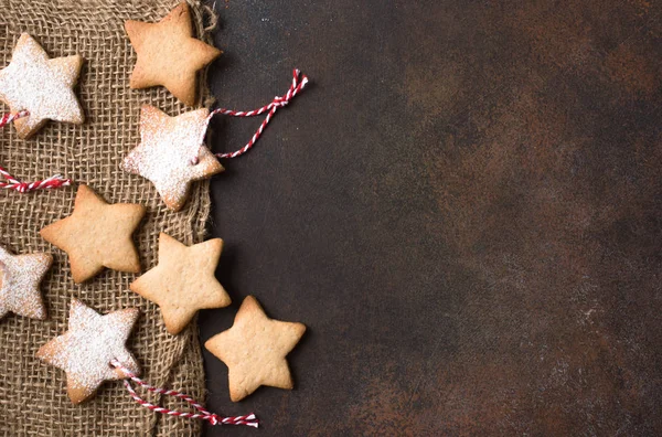 Noel yıldız kurabiye şeklinde