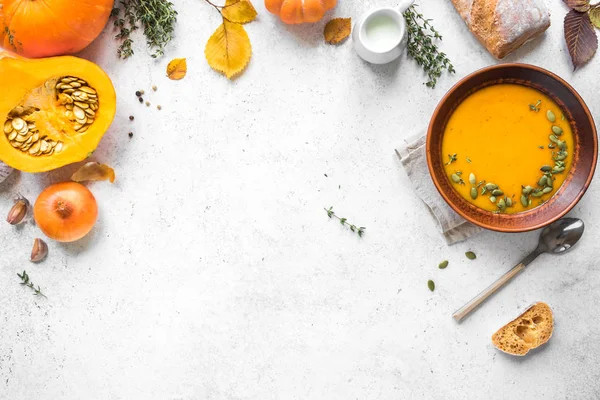 Balkabağı çorbası.