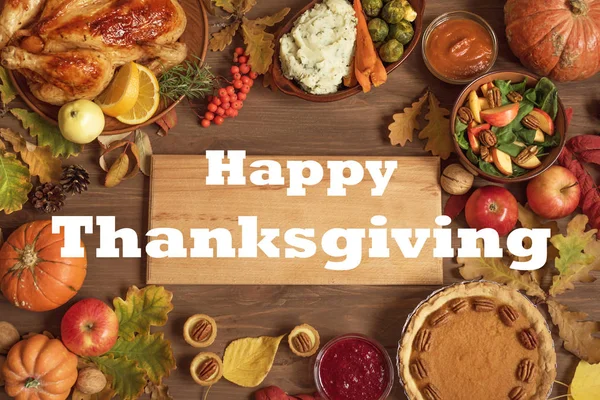 Thanksgiving diner achtergrond — Stockfoto