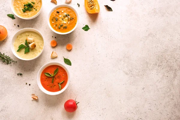 Soup Assortment — Stock Photo, Image