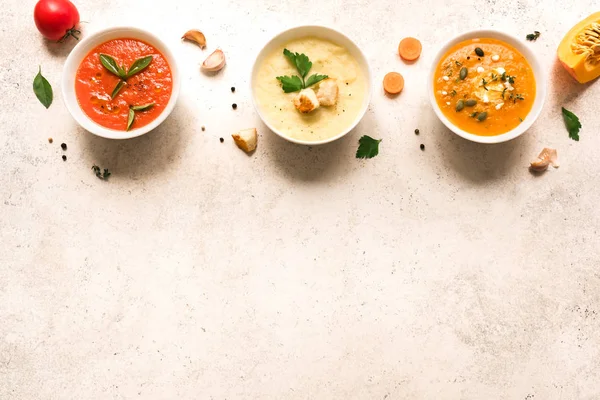 Soup Assortment — Stock Photo, Image