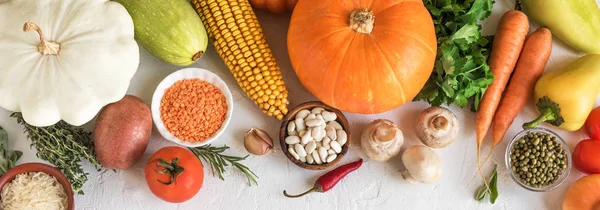 Vegetarische keuken achtergrond — Stockfoto