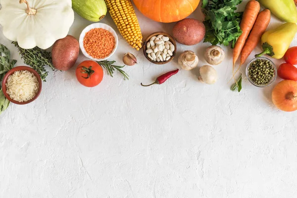 Vegetarische keuken achtergrond — Stockfoto