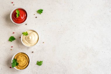 Ketçap, mayonez, hardal