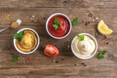 Ketçap, mayonez, hardal