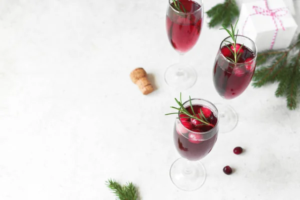 Cranberry karácsony mimosa — Stock Fotó